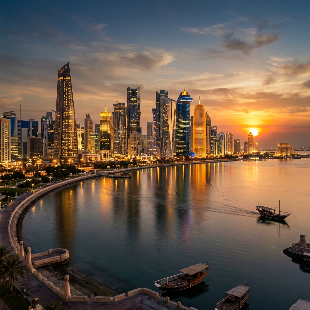Qatar Doha Skyline